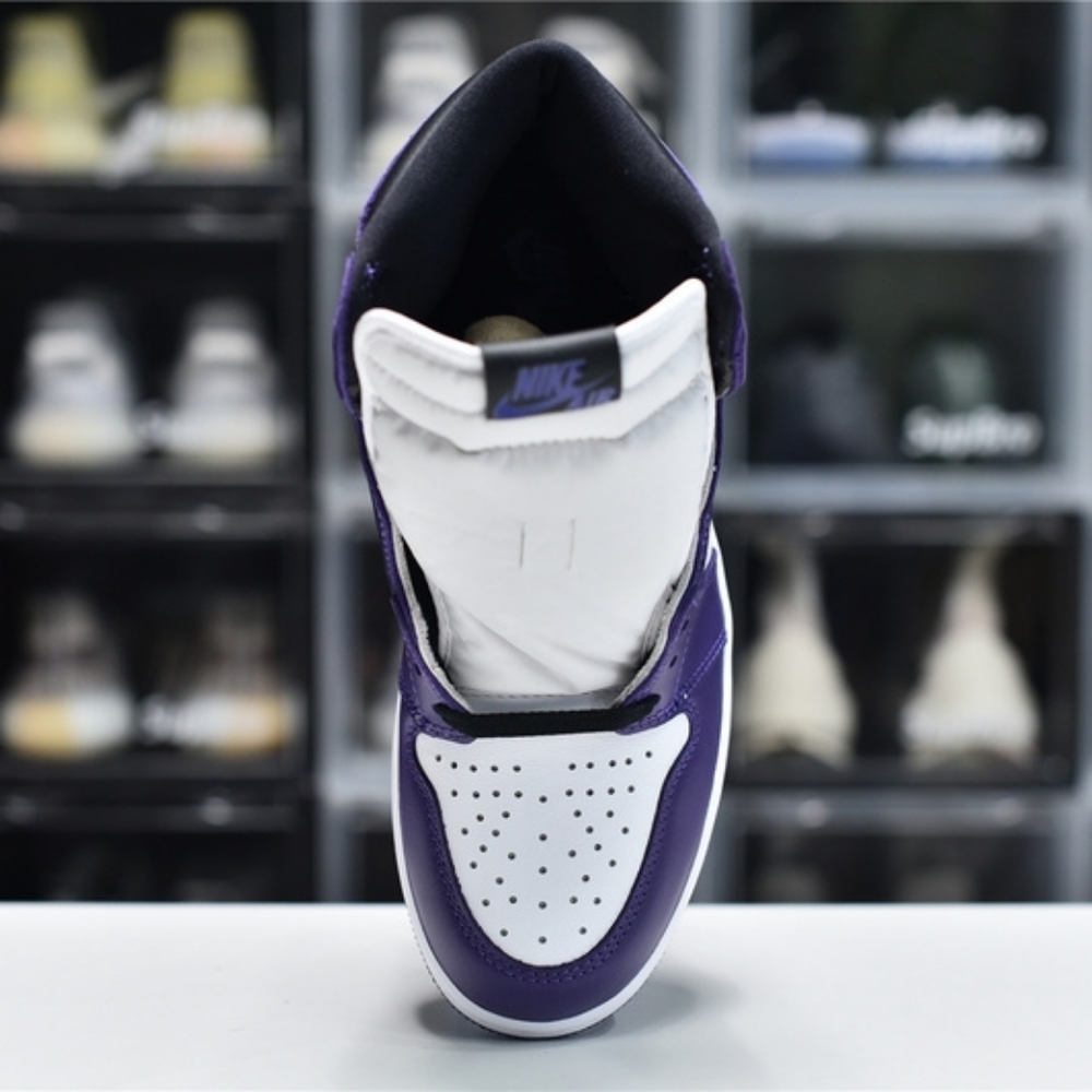 Air Jordan 1 AJ1 White Purple - Picture 4 of 9